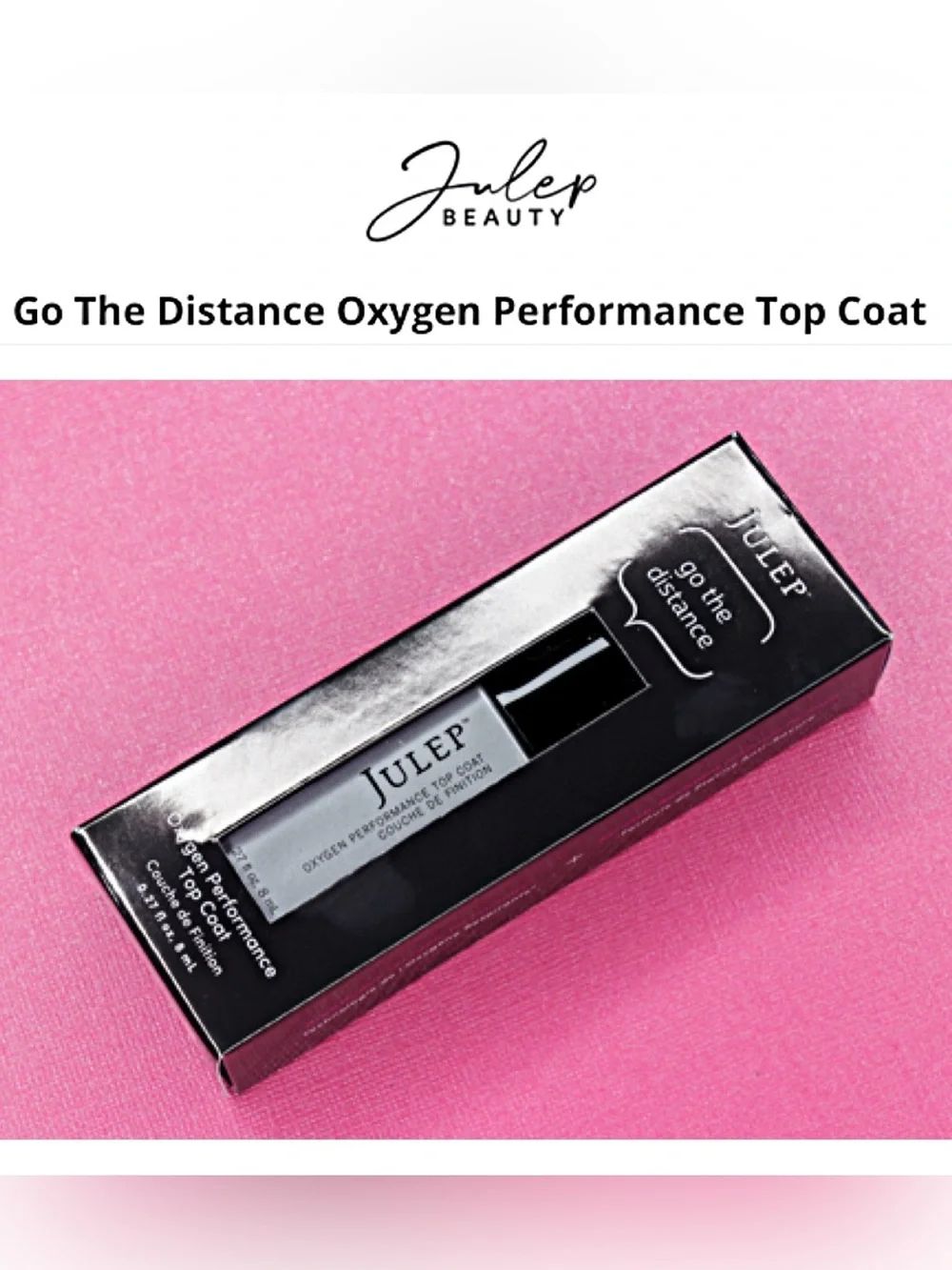 Julep Nail Care GO THE DISTANCE Oxygen Performance Clear Top Coat Manicure